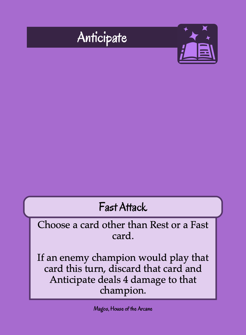 A fast attack card