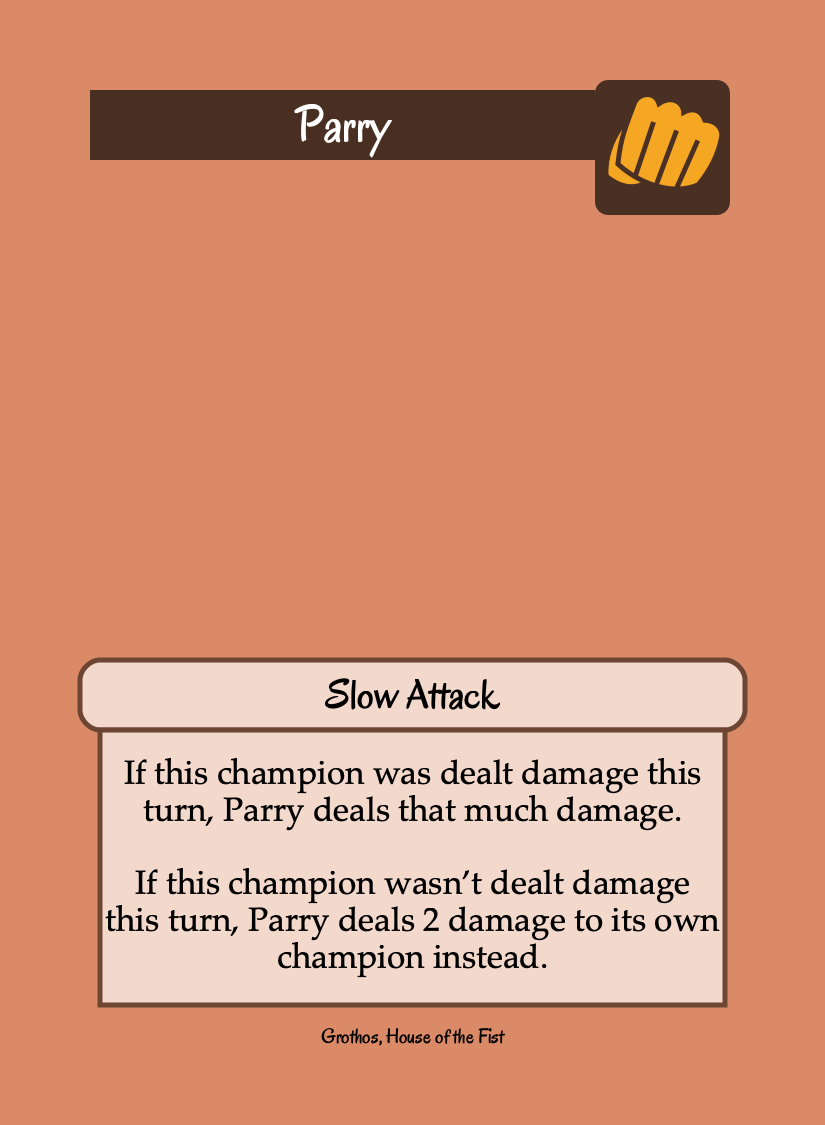 A slow attack card